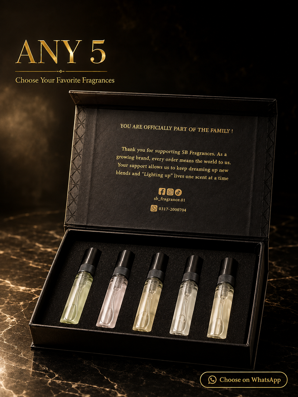 Pack Of 5 Testers 5ML